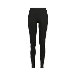 Urban Classics - Side Striped Pattern Legging - S - Zwart/Wit