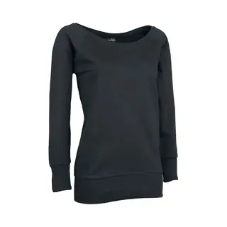 Urban Classics Ladies Wideneck Crewneck Sweatshirt Black