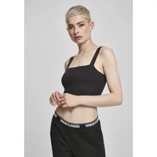 Urban Classics Damen Bovendeel Dames Cropped Top T Shirt, Schwarz, Xl Eu