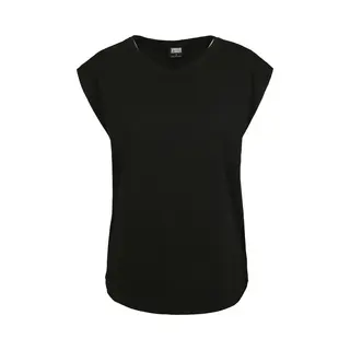Urban Classics Ladies Basic Shaped Tee T-shirt Zwart Xxl Dames