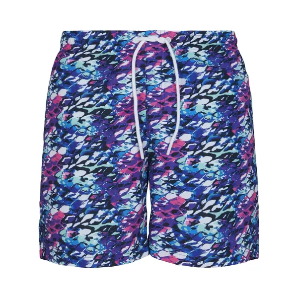 Urban Classics, Herren, Badehosen, Multicolor Swim Shorts, Blau, (S) thumbnail