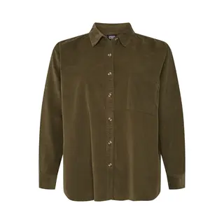 Damenhemd Urban Classics Corduroy Oversized