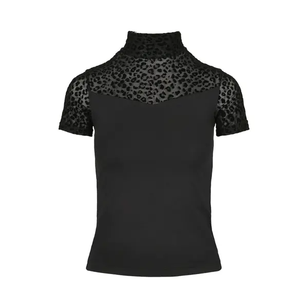 Women's T-shirt Urban Classics Flock Lace Turtleneck (grandes Tailles) thumbnail