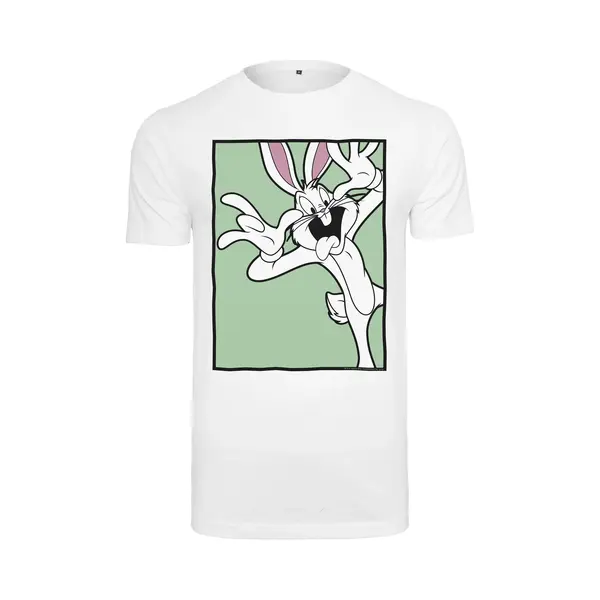 Merchcode Looney Tunes - Looney Tunes Bugs Bunny Funny Face Heren T-shirt - Xs - Wit thumbnail