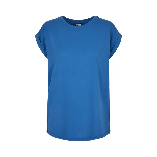 Urban Classics - Extended Shoulder Dames Tshirt - S - Blauw thumbnail