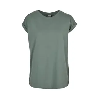 Urban Classics Ladies Extended Shoulder Tee T-Shirt Rundhals Kurzärmel Baumwolle, Trikot