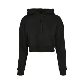 Urban Classics Ladies Short Terry Hoody, Black, Xxl