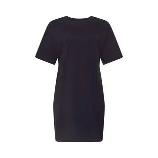 Urban Classics Ladies Organic Oversized Slit Tee Dress, Black, M