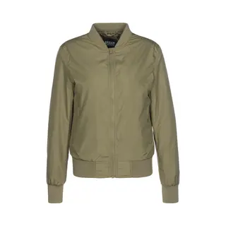 Urban Classics Damen Light Bomber Jacket – Leichte Übergangsjacke Im Regular Fit Aus Polyester Mit Reißverschluss Und Rippbündchen Für Freizeit