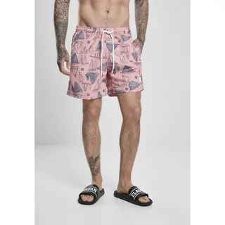 Urban Classics, Herren, Badehosen, Pattern (grandes Tailles), Mehrfarbig, (4XL)