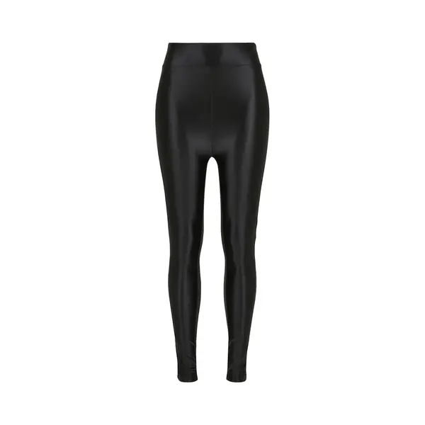 Urban Classics Ladies Highwaist Shiny Metalic Leggings Schwarz In 4XL thumbnail