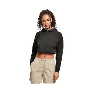 Urban Classics Ladies Oversized Cropped Hoody Black L