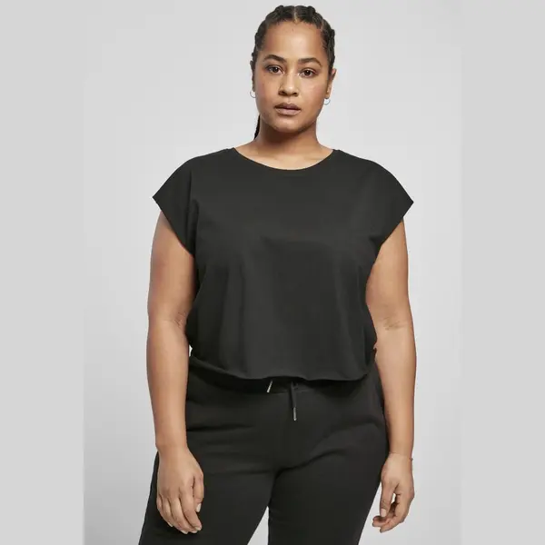 Urban Classics Ladies Organic Short Tee Black 4XL thumbnail