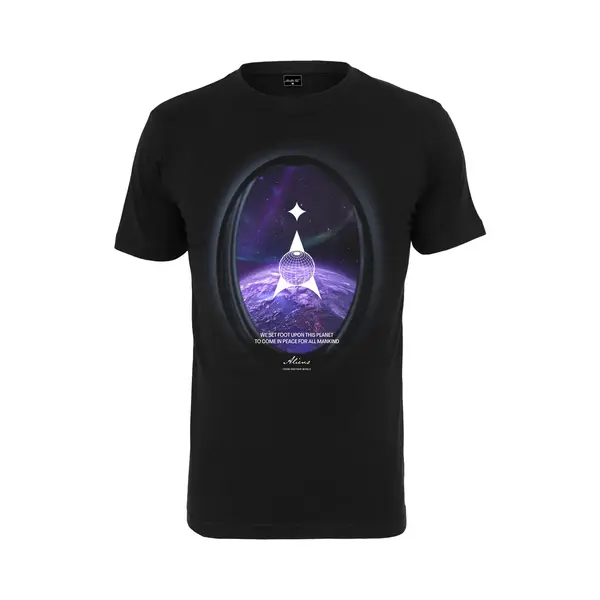 Mister Tee - Alien Planet Heren T-shirt - S - Zwart thumbnail