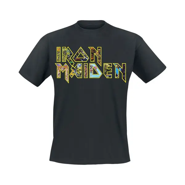 Iron Maiden Eddies Logo T-Shirt Black thumbnail