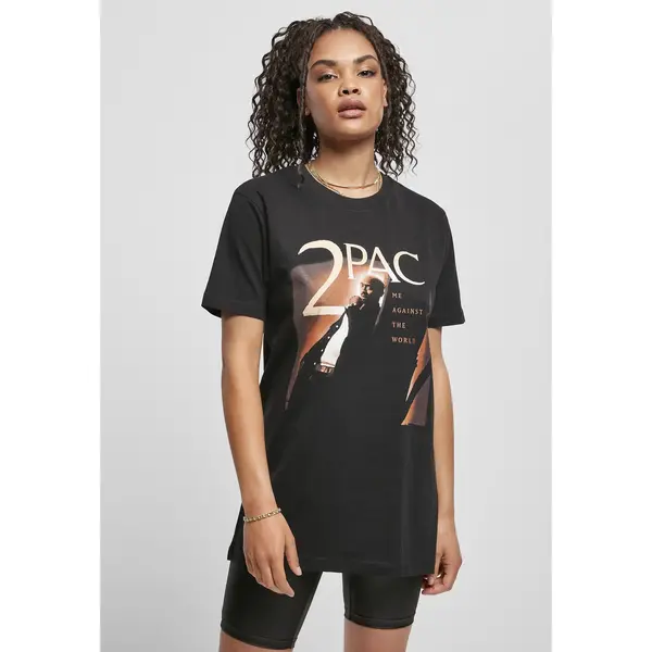 Women's T-shirt Mister Tee Tupac Me Against The World Cover (Grandes Tailles) thumbnail