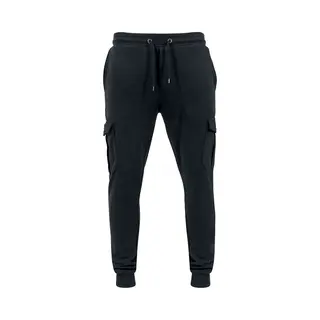 Urban Classics Fitted Cargo Sweatpants Tracksuit Trousers Black