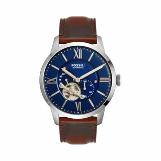 Fossil Townsman ME3110 - Herenhorloge 44 Mm - Automatisch Uurwerk - Zilverkleurig