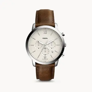 Fossil Neutra Herrenuhr Quarz Silber