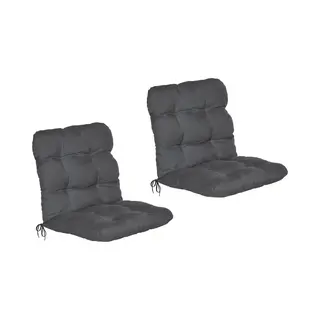Beautissu 2er Set Niedriglehner Auflagen Set Flair Nl Stuhlauflage 100x50x8cm Sitzkissen Niederlehner Gartenstühle Sitzauflagen Stuhlkissen