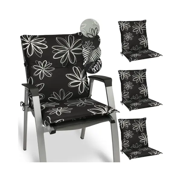 4er Set Niederlehner Auflage Flores 100x50x6 Cm - Beautissu thumbnail