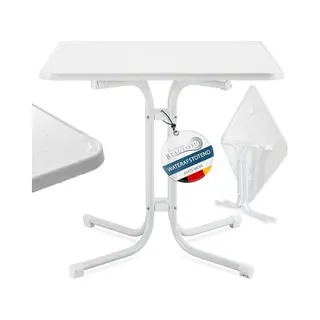 Beautissu Table Bistrot Carrée Exterieur 80x80 Cm – Table Restaurant Bar Bistrot Pliante Et Stable Pour Balcon, Jardin Ou Terrasse – Style