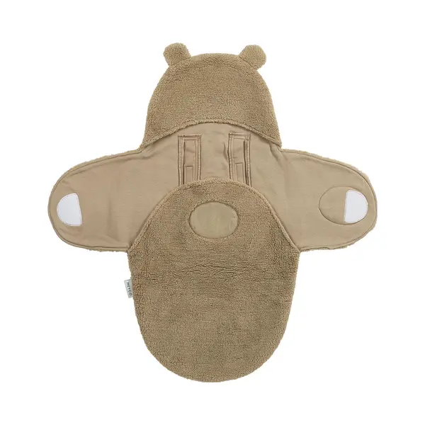 Wikkeldeken Meyco Teddy Bear Warm Brown thumbnail