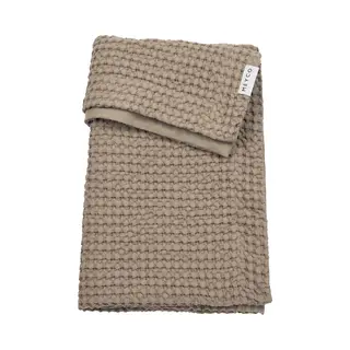 Meyco Baby Wafel Katoen Ledikant Deken - Taupe - 100x150cm - 1.0 Tog