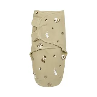 Meyco Baby Pucksack Forest Animals Sand (1 Tlg), 0-3 Maanden - 1-pack