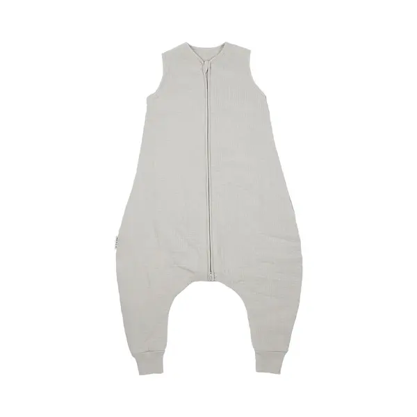 Meyco Baby Uni Baby Winter Slaapoverall Jumper - Pre-washed Hydrofiel - Greige - 80cm - 2.0 Tog thumbnail