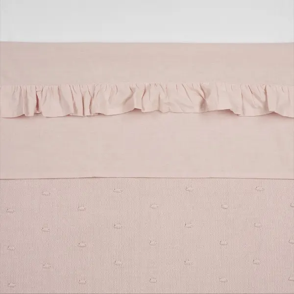 Laken Wieg Meyco Ruffle Soft Pink thumbnail