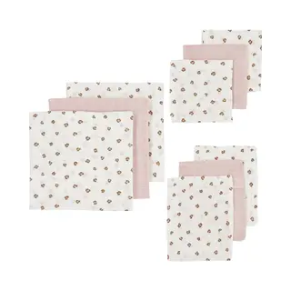 Meyco Baby Mini Panther Starterset - 9-pack - Hydrofiel - Soft Pink