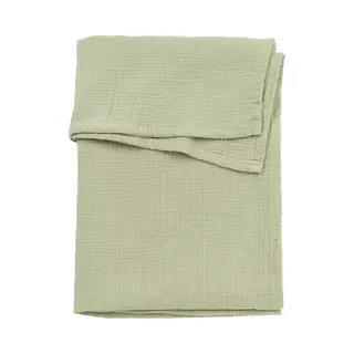 Meyco Baby Uni Wieglaken - Pre-washed Hydrofiel - Soft Olive - 75x100cm - 0.3 Tog
