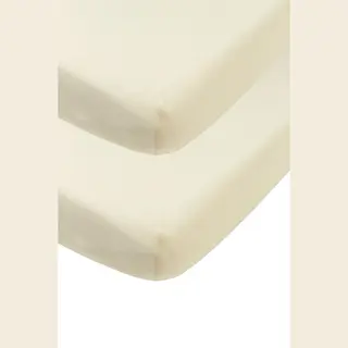 Hoeslaken Babybedje Meyco Nature 2-pack 60x120