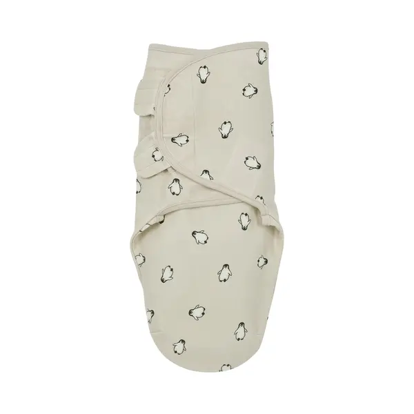 Inbakerdoek Swaddle Meyco Penguin Sand 4-6mnd thumbnail