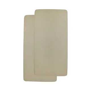 Hoeslaken Wieg Meyco Jersey Taupe 2-pack 40x80