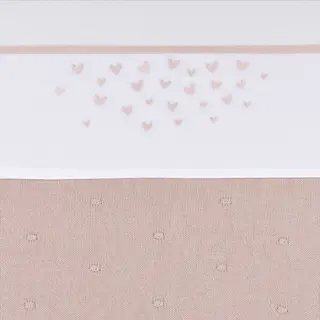 Laken Babybedje Meyco Heart Soft Pink