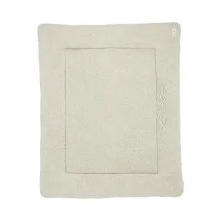 Meyco, Rompbekleding Voor De Box, Boxinzet Knit Basic Teddy - Zandkleurig Gemêleerd - 77x97cm (77 cm, 97 cm)