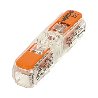 Wago 221-2411 Drahtverbinder Orange, Transparent