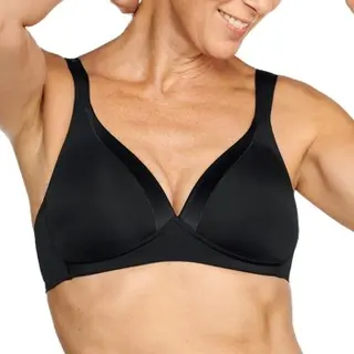 Naturana - Soft Bh Met Glansband - 5119 - Zwart - 75B