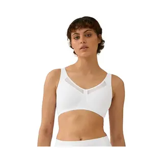 Naturana - Soft Bh Met Mesh Rand - 5504 - Wit - 90F