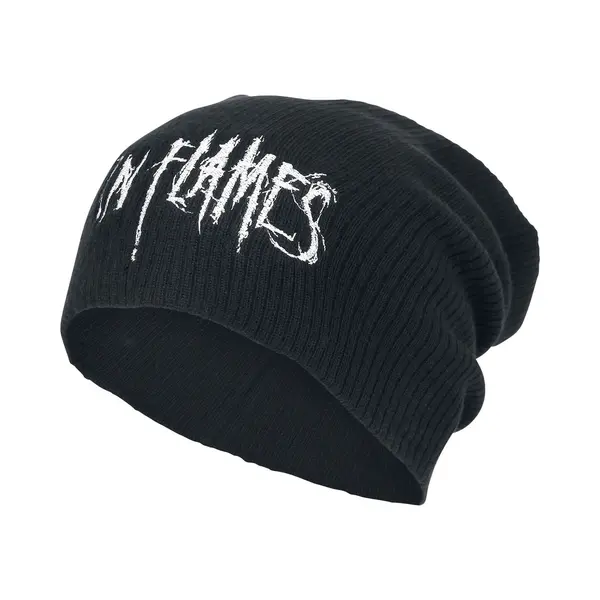 In Flames Beanie - Logo - Zwart thumbnail