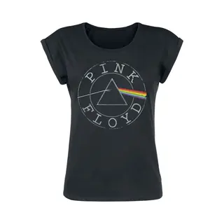Pink Floyd Logo Circle T-Shirt Black