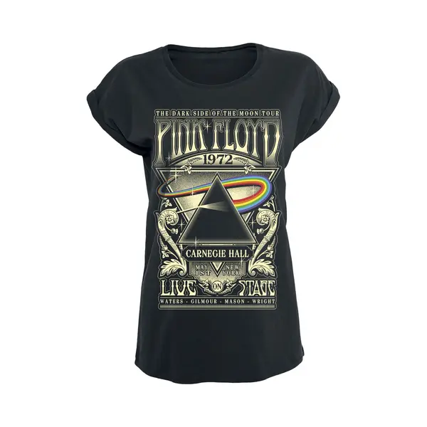 Pink Floyd The Dark Side Of The Moon - Live On Stage 1972 T-Shirt Black thumbnail