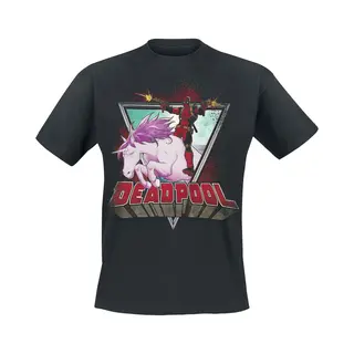 Deadpool Unicorn T-Shirt Black