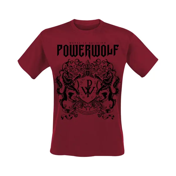 Powerwolf T-shirt - Logo (red) - S Tot Xxl - Voor Mannen - Rood thumbnail
