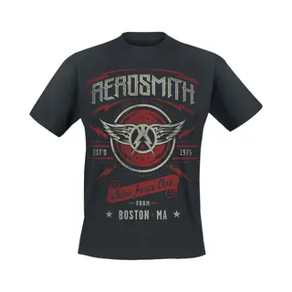 Aerosmith Aero Force One T-Shirt Black