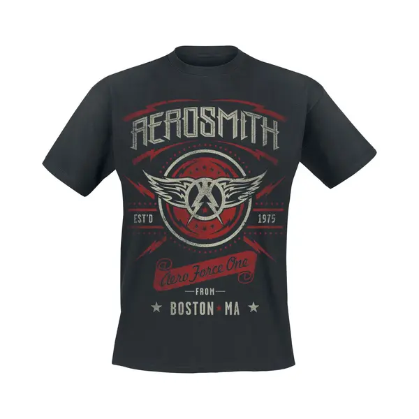 Aerosmith Aero Force One T-Shirt Black thumbnail