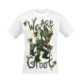 Marvel Venomized Groot - We Are Groot T-Shirt White