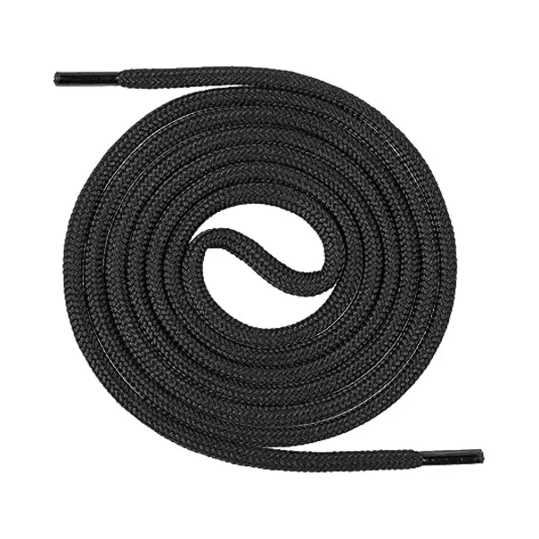 Mount Swiss Ronde Premium Veters Voor Werkschoenen, Wandelschoenen En Trekkingschoenen - Polyester - ø 4, 5 Mm - Zeer Scheurvast - Kleur, Zwart, thumbnail